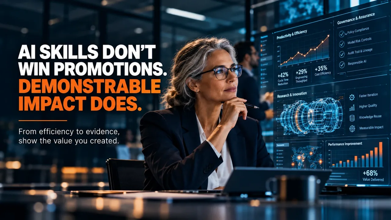 Senior technical executive reviewing digital dashboards about engineering productivity and assurance