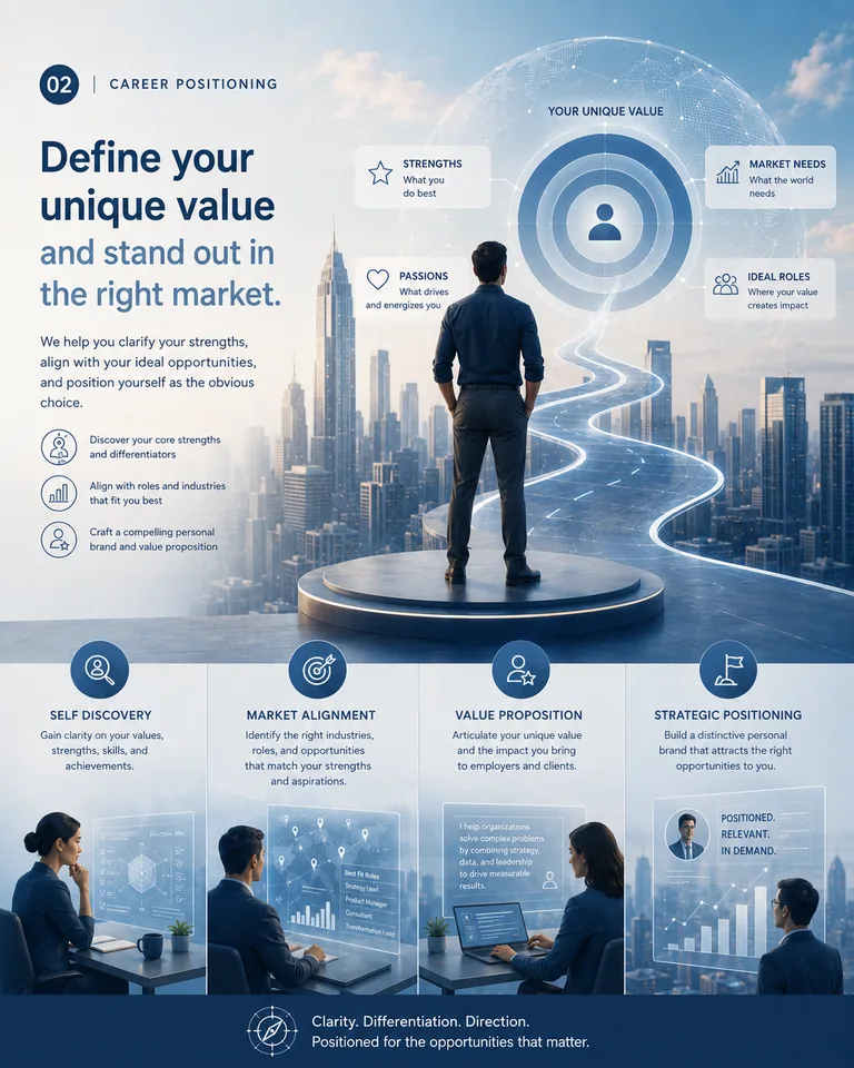 Career OS MOVE Stage 2 positioning strategy artwork.