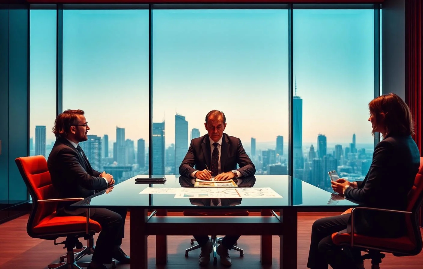 Director of engineering interview preparation — executive boardroom with organisational strategy and senior stakeholder scenarios