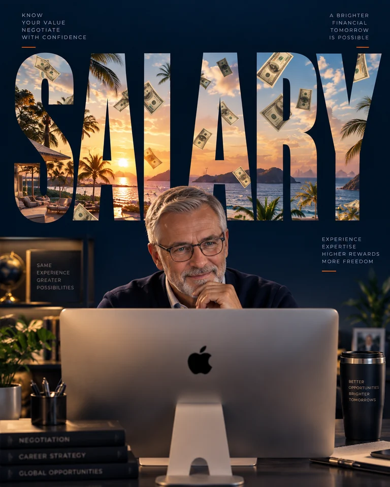 Career OS™ salary negotiation support for an experienced professional assessing opportunities and negotiating with confidence.
