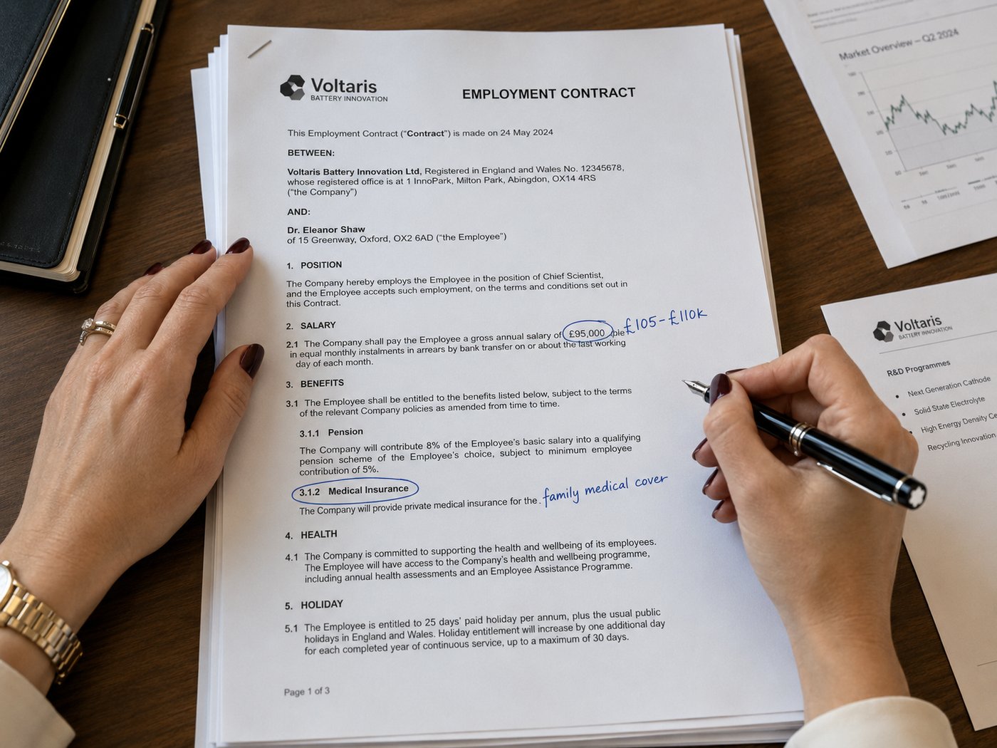 The written offer is a commercial document — review it before you sign