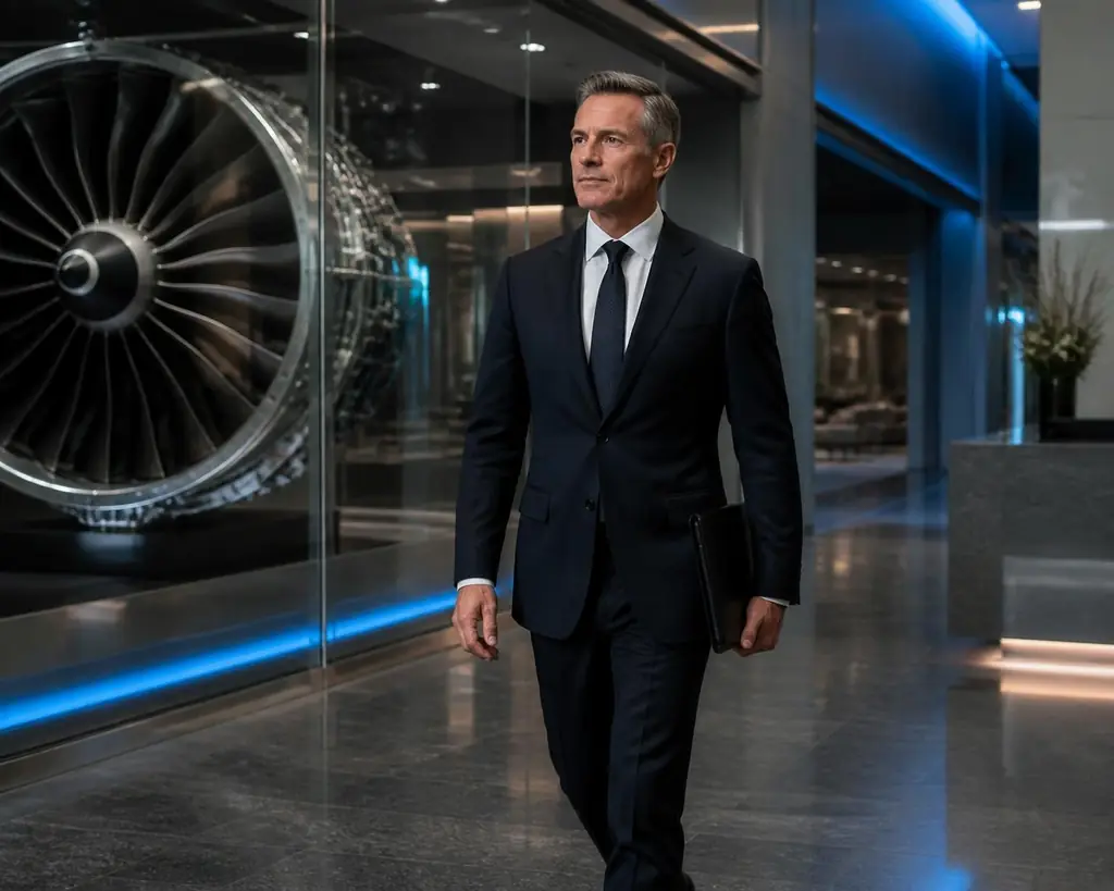 Experienced engineer arriving for a Rolls-Royce aerospace interview after moving beyond automotive.